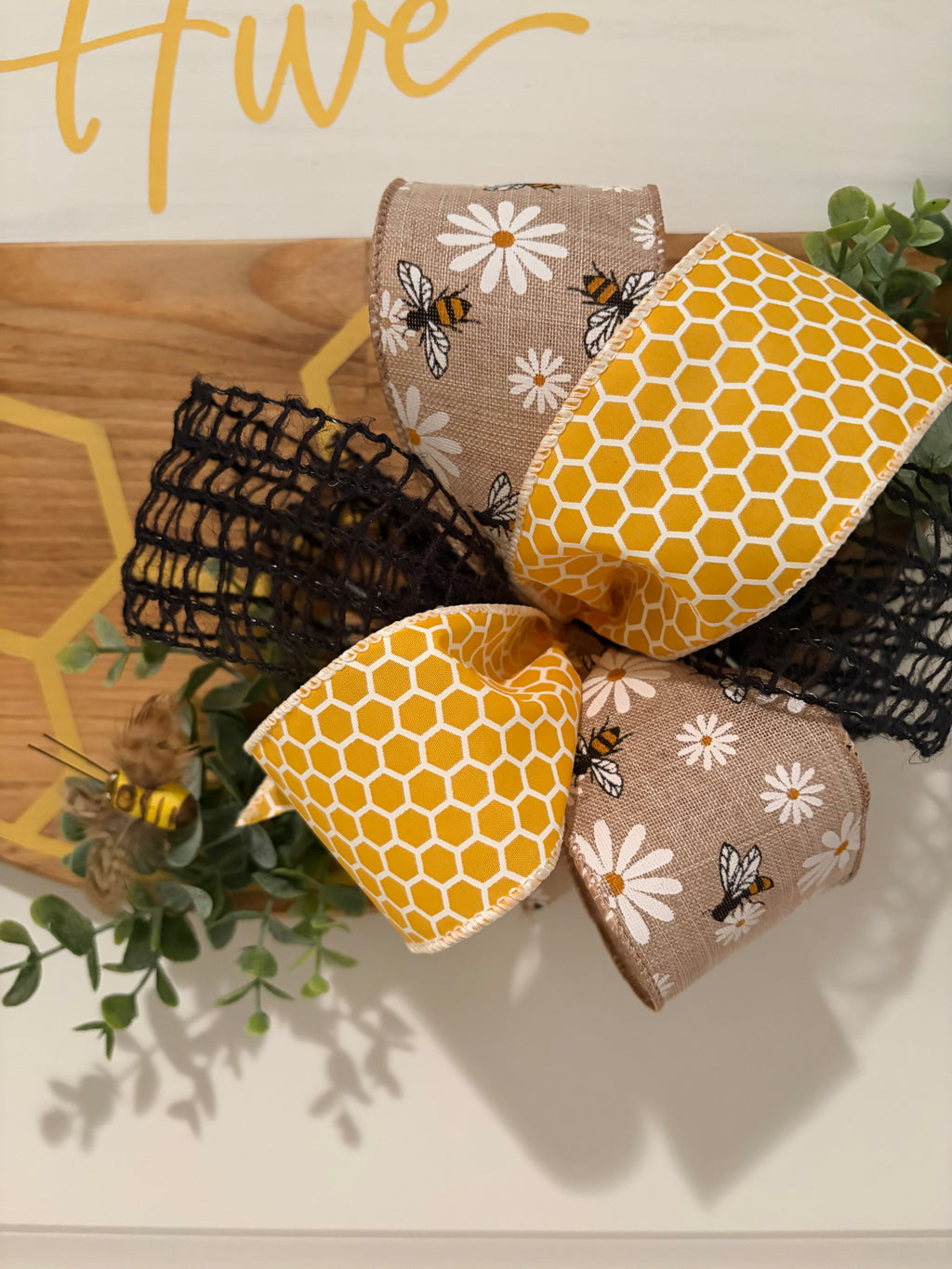 Door Hanger - Welcome To Our Hive with Bees