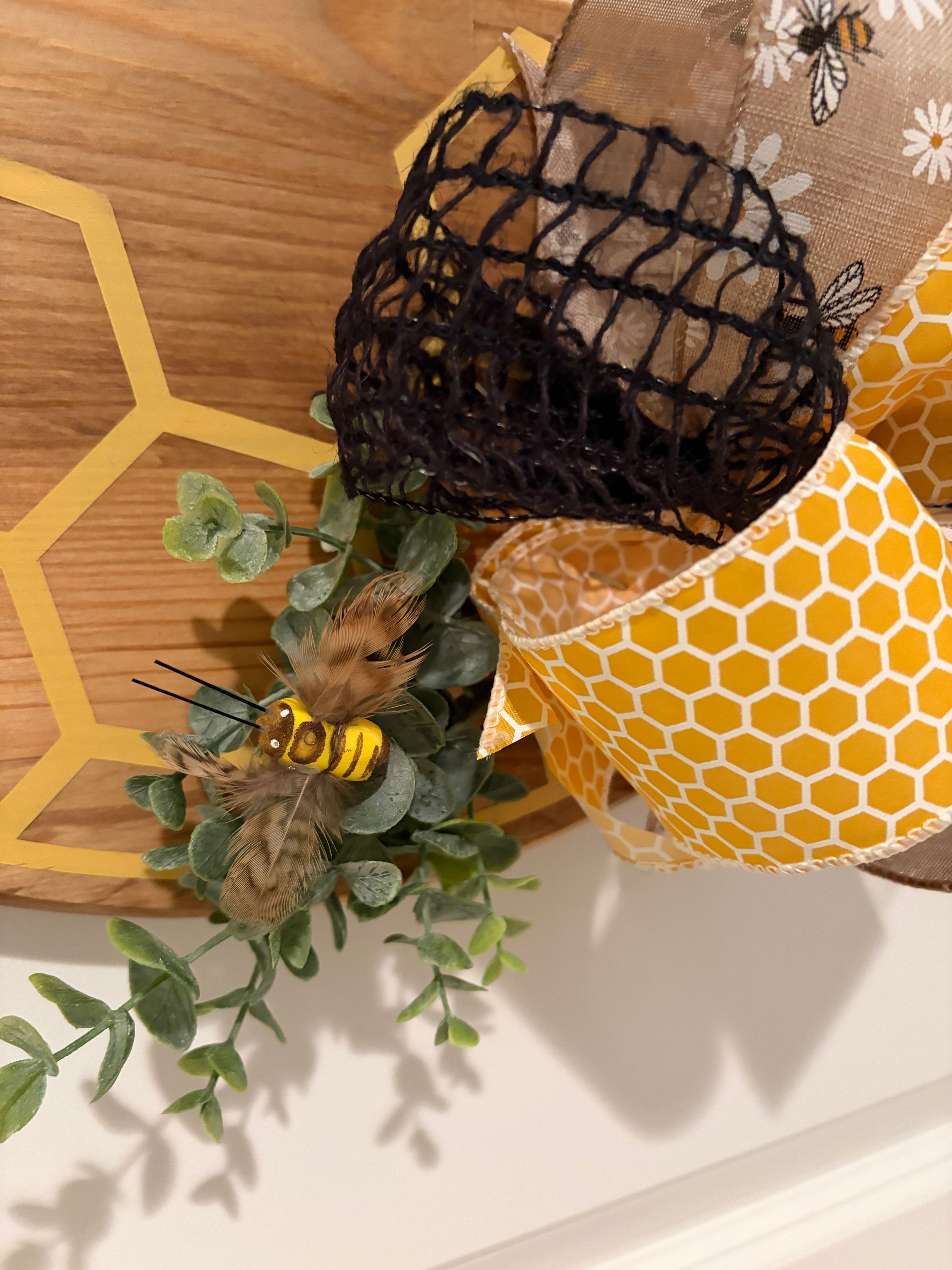 Door Hanger - Welcome To Our Hive with Bees