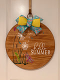Door Hanger - Hello Summer with Dragonglies