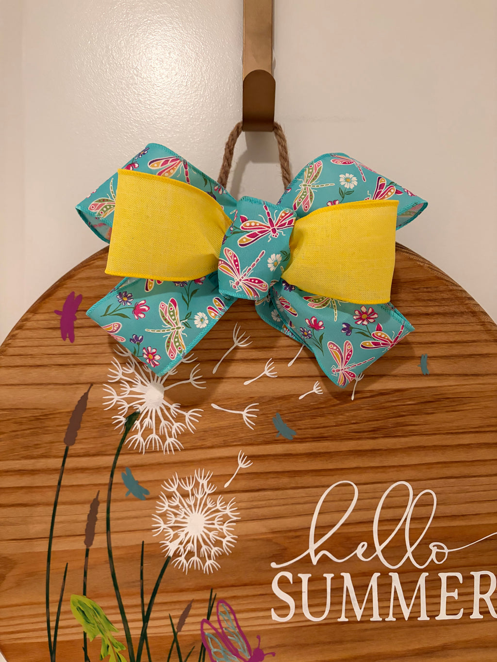 Door Hanger - Hello Summer with Dragonglies