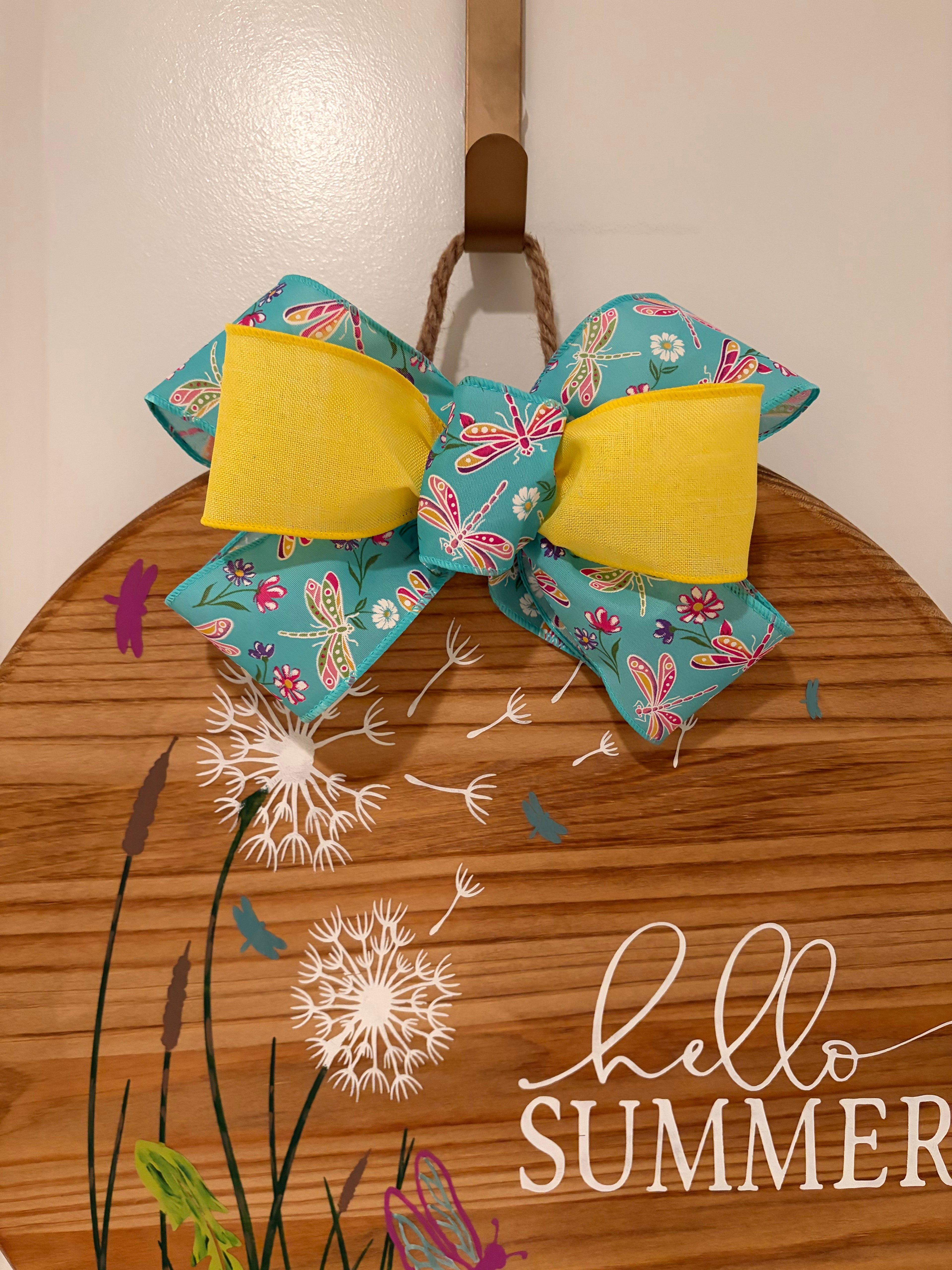 Door Hanger - Hello Summer with Dragonglies