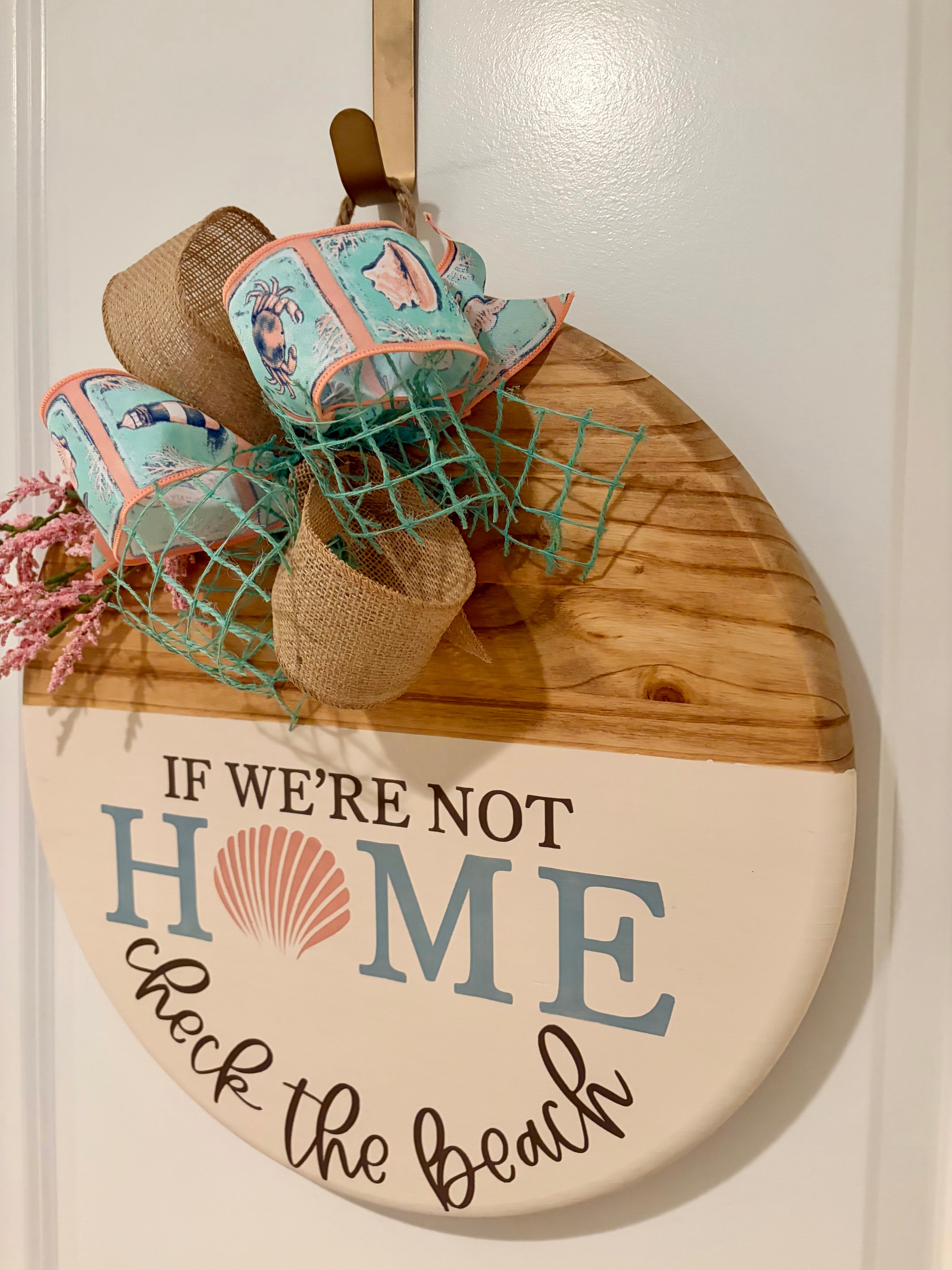 Door Hanger - If We're Not Home Check the Beach