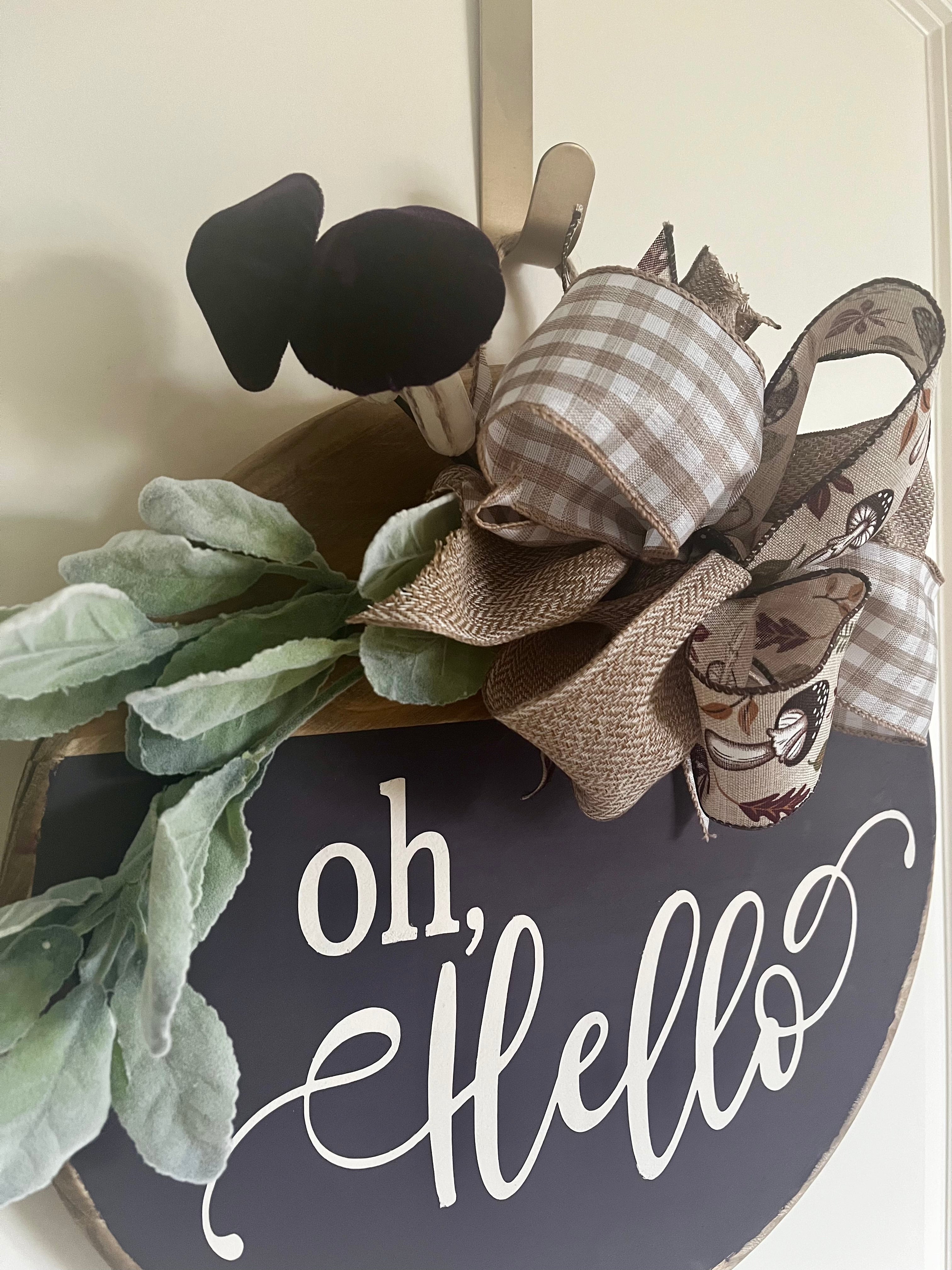 Door Hanger - Oh, Hello