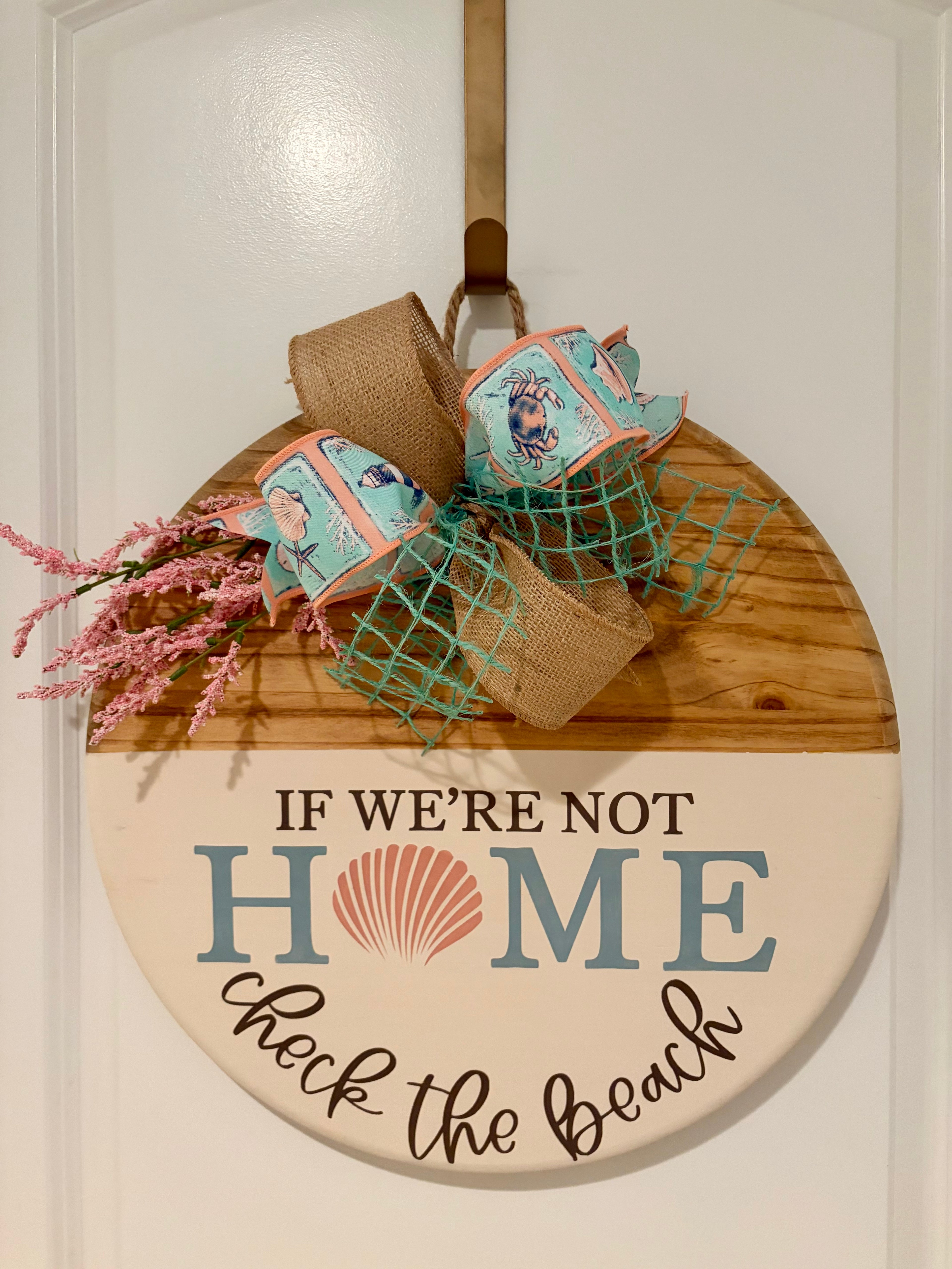 Door Hanger - If We're Not Home Check the Beach