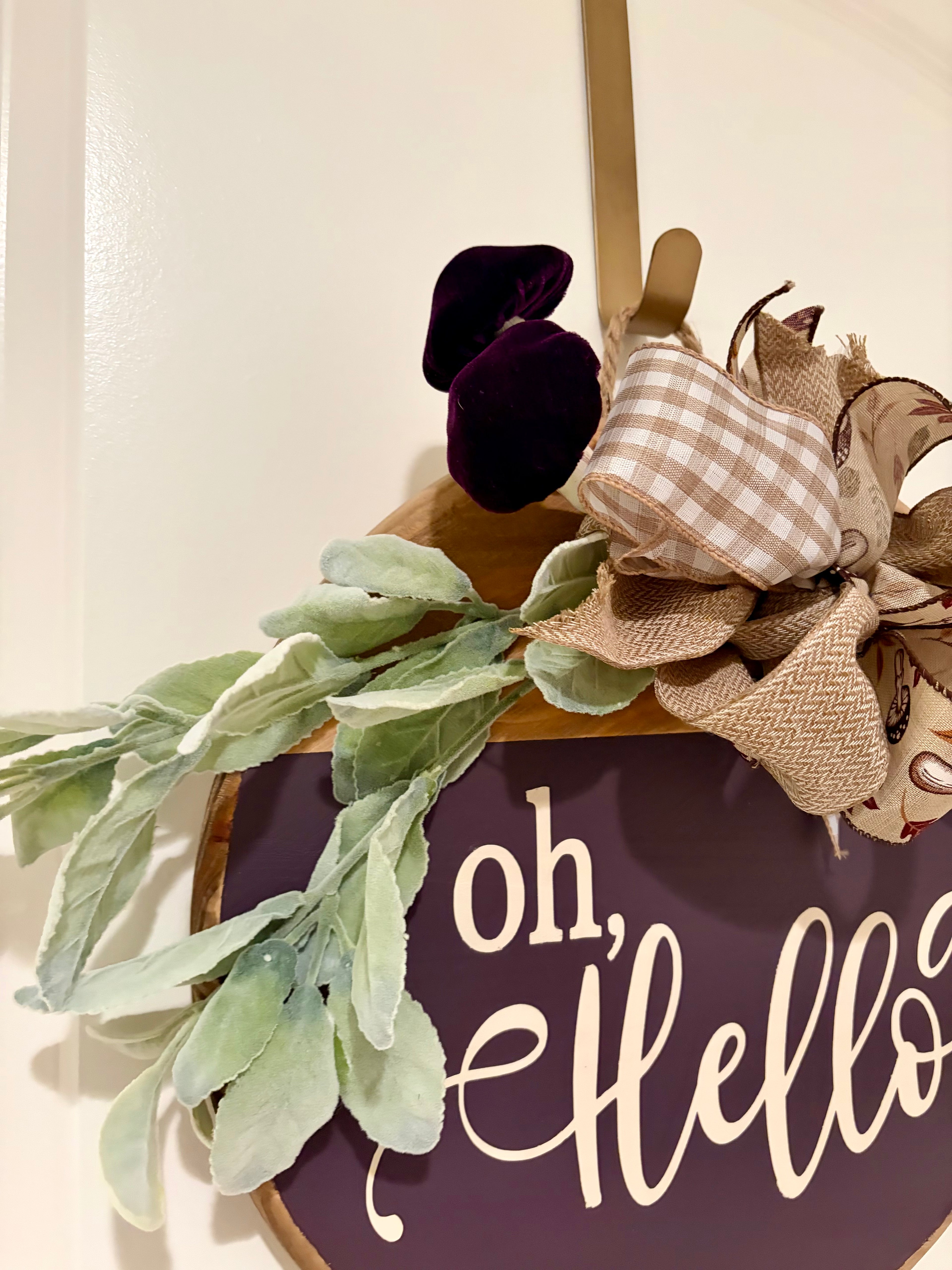 Door Hanger - Oh, Hello