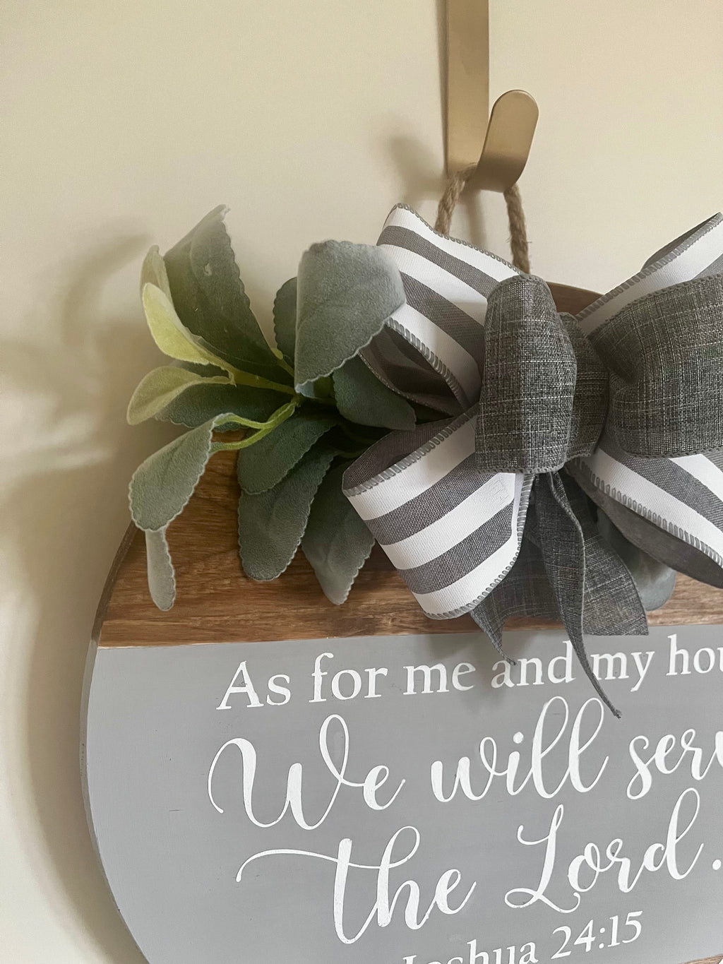 Door Hanger - As For Me and My Home, We Will Serve The Lord