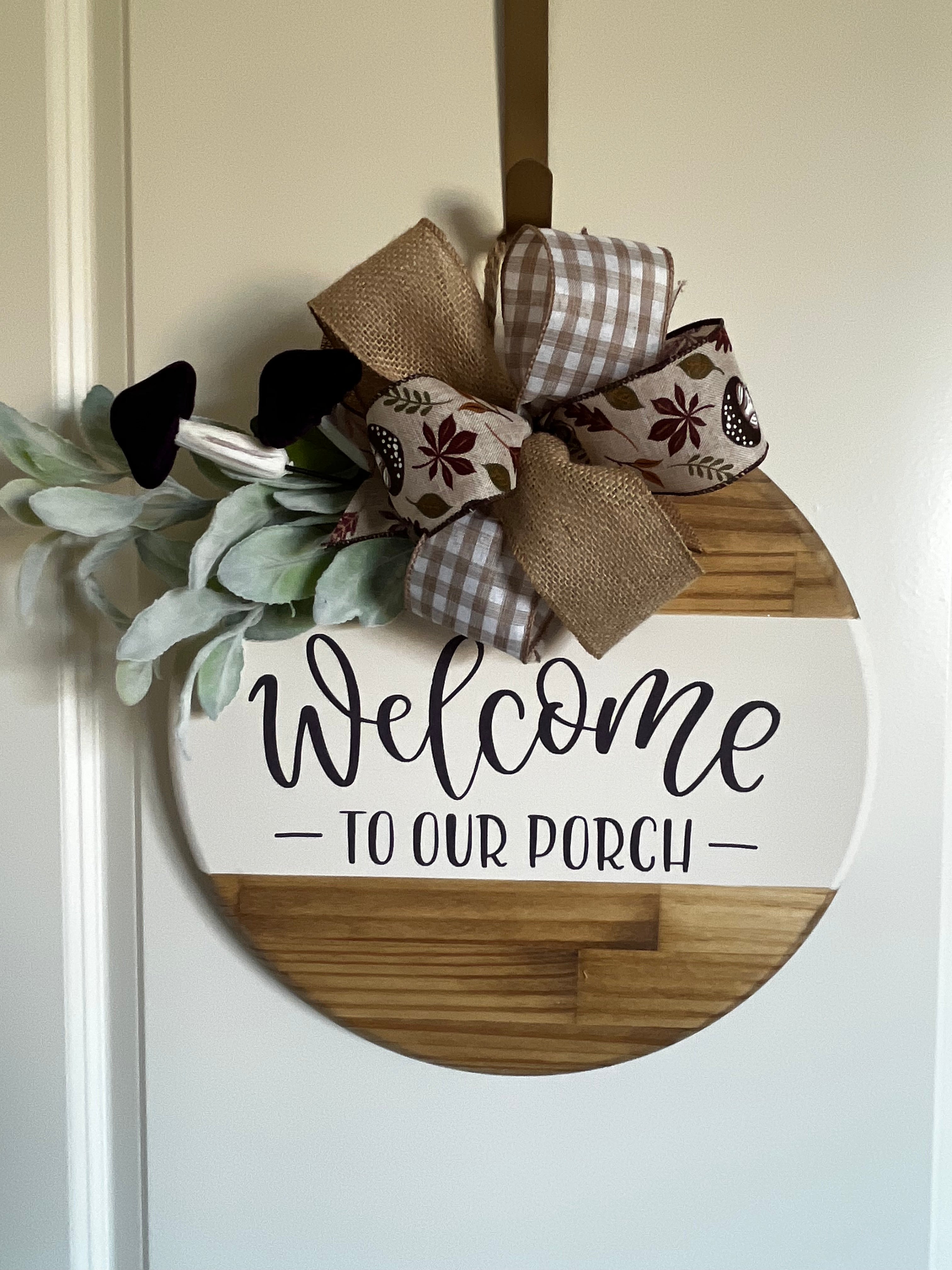 Door Hanger - Welcome To Our Porch