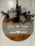 Door Hanger - Bless This Home and All Who Enter