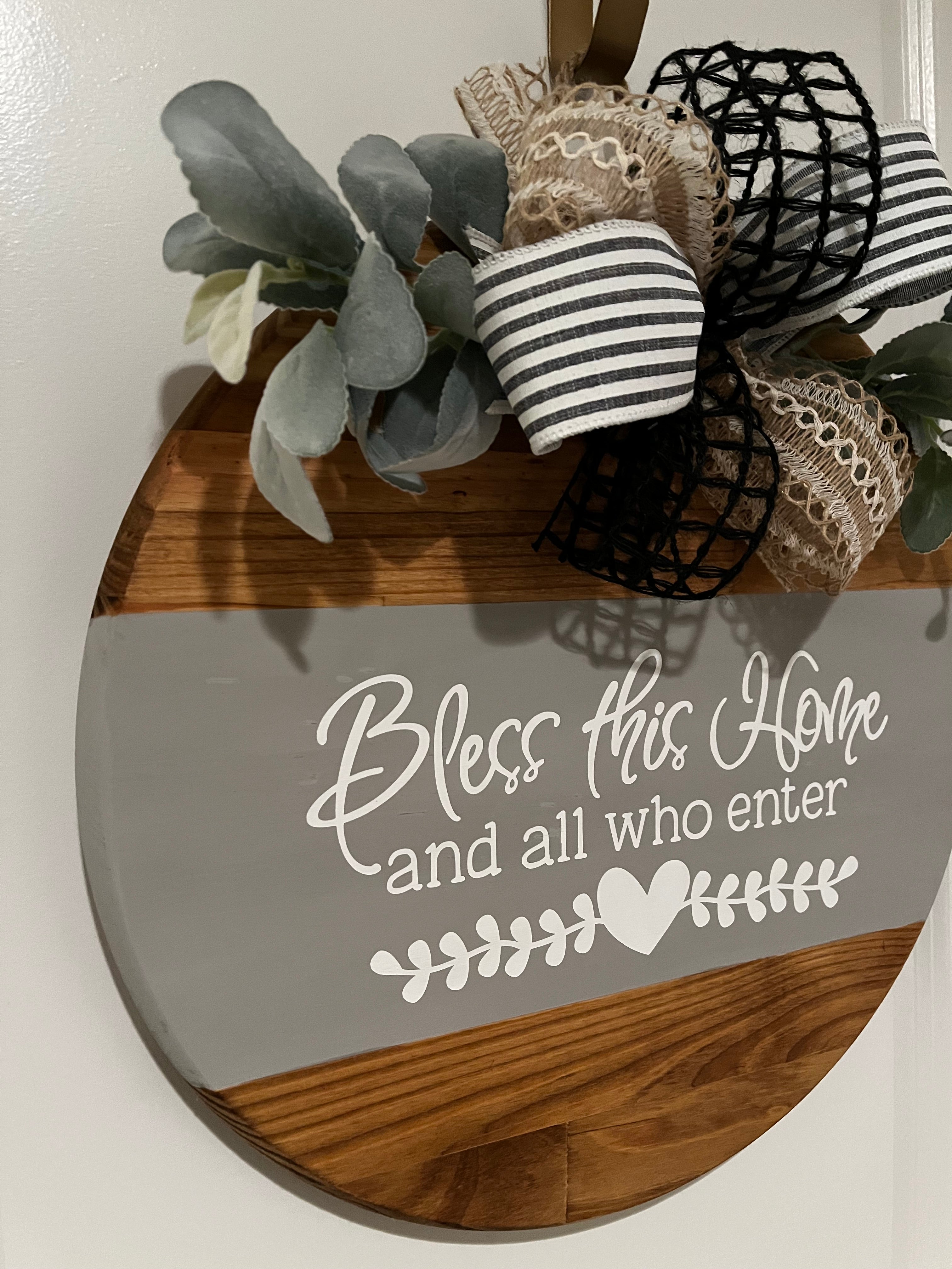 Door Hanger - Bless This Home and All Who Enter