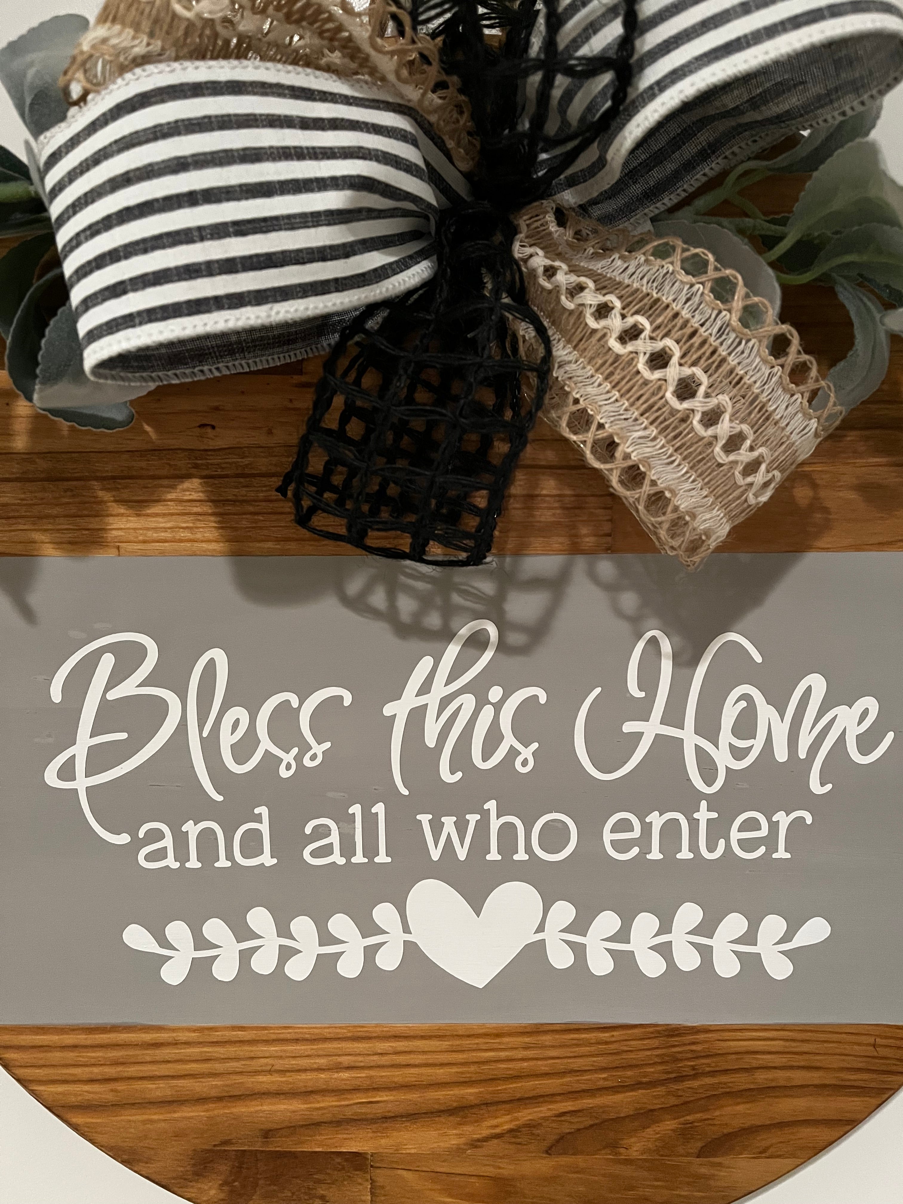 Door Hanger - Bless This Home and All Who Enter