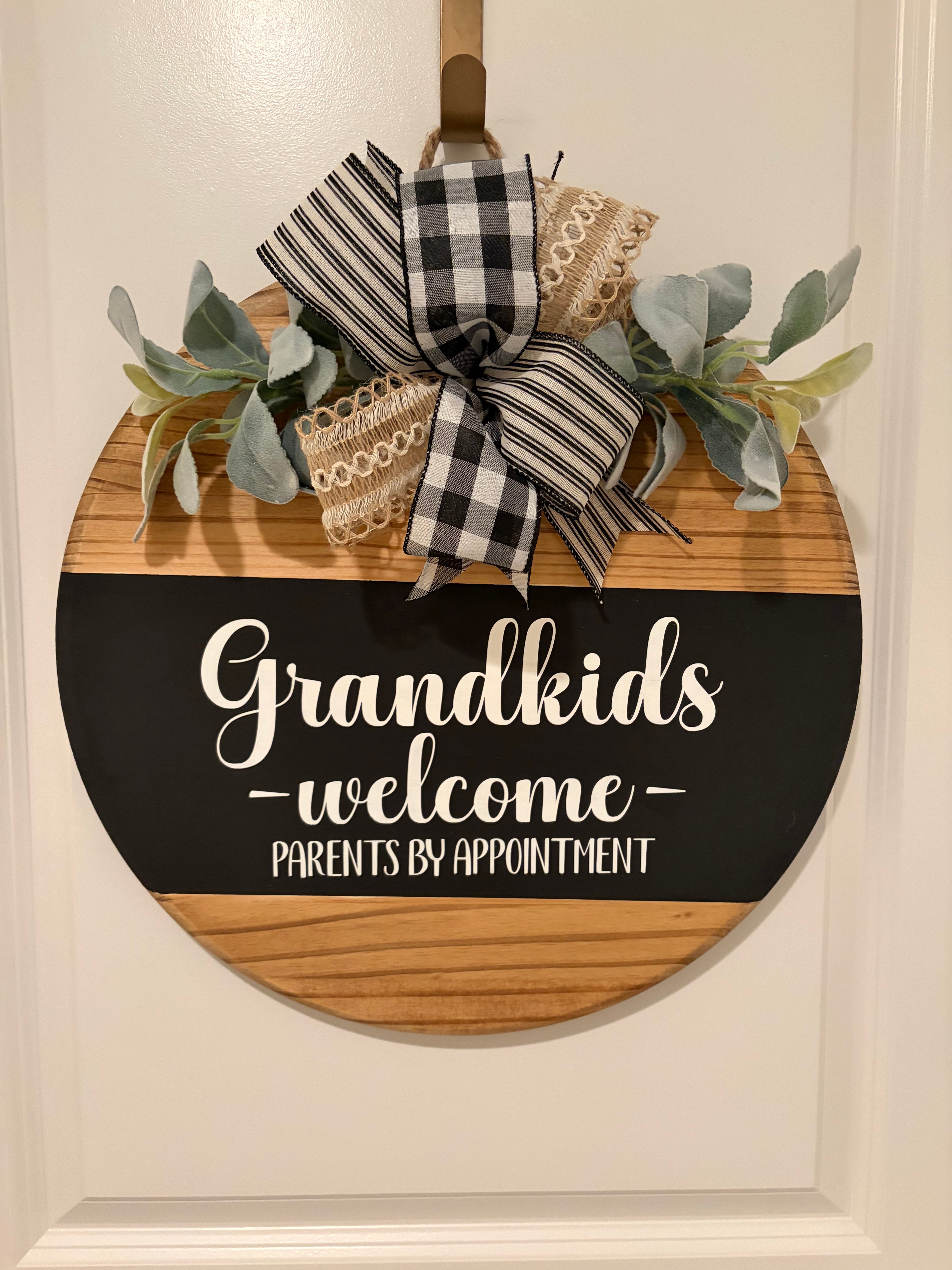 Door Hanger - Grandkids Welcome - Parents by Appointment
