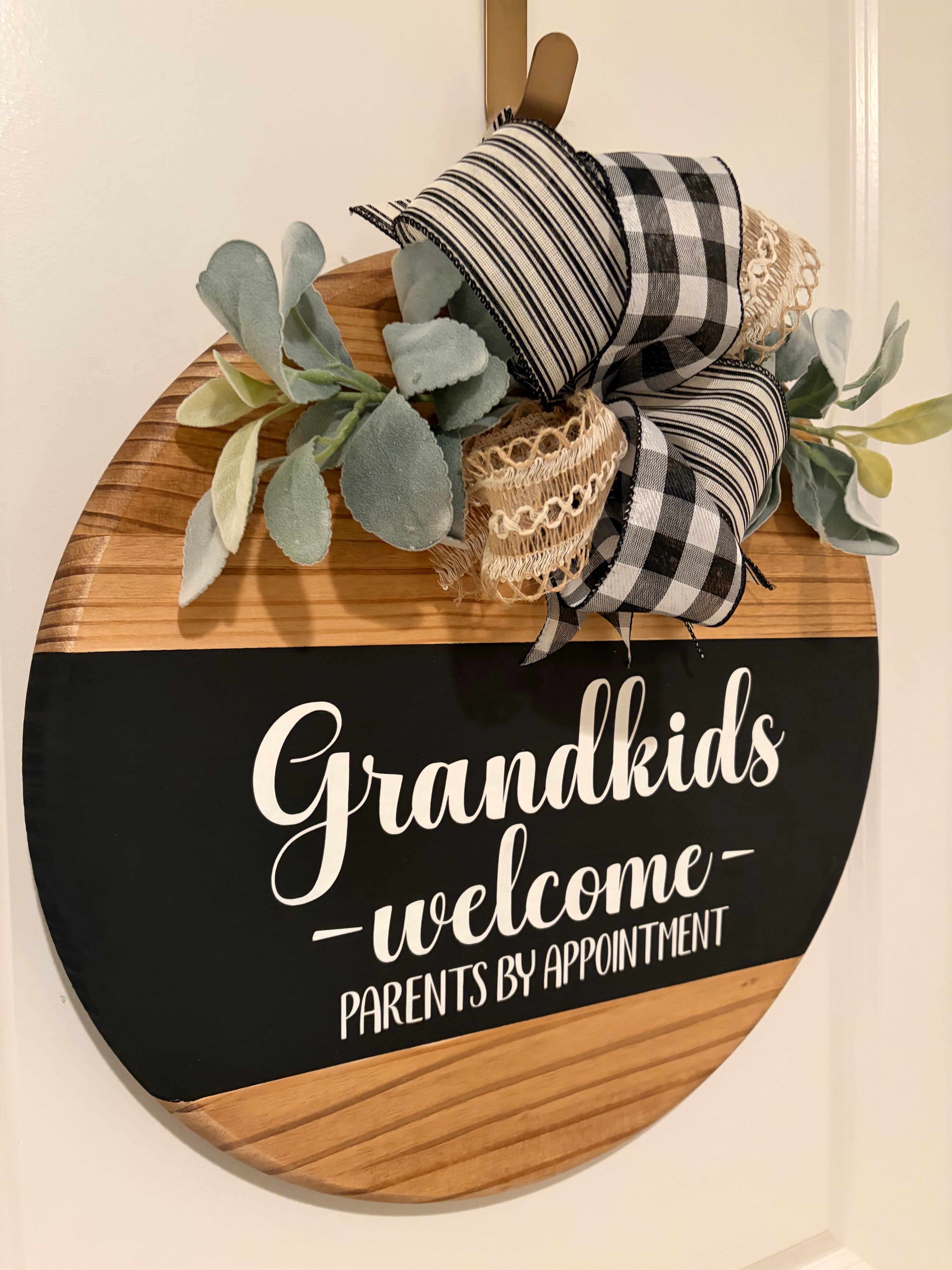 Door Hanger - Grandkids Welcome - Parents by Appointment