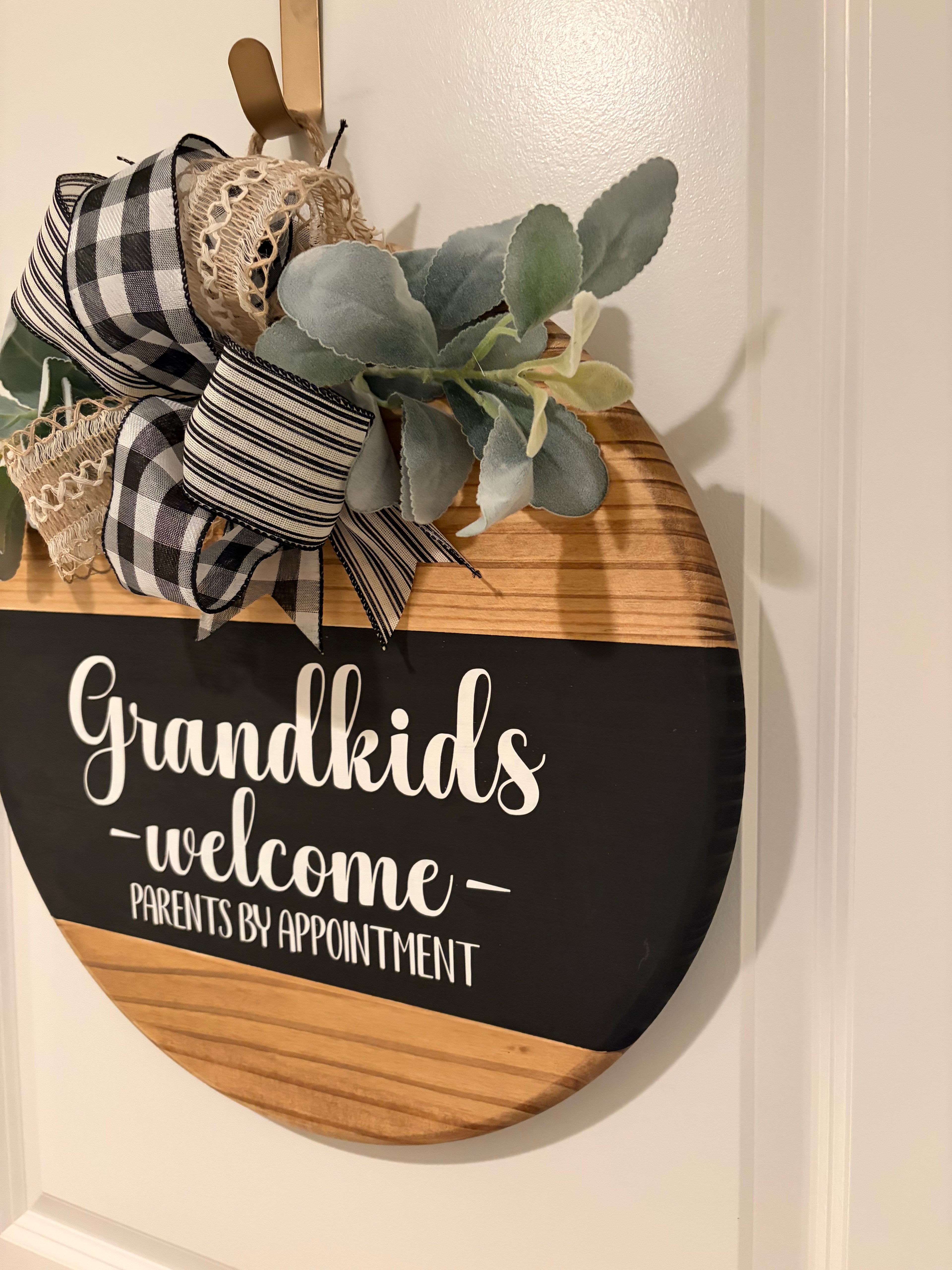 Door Hanger - Grandkids Welcome - Parents by Appointment