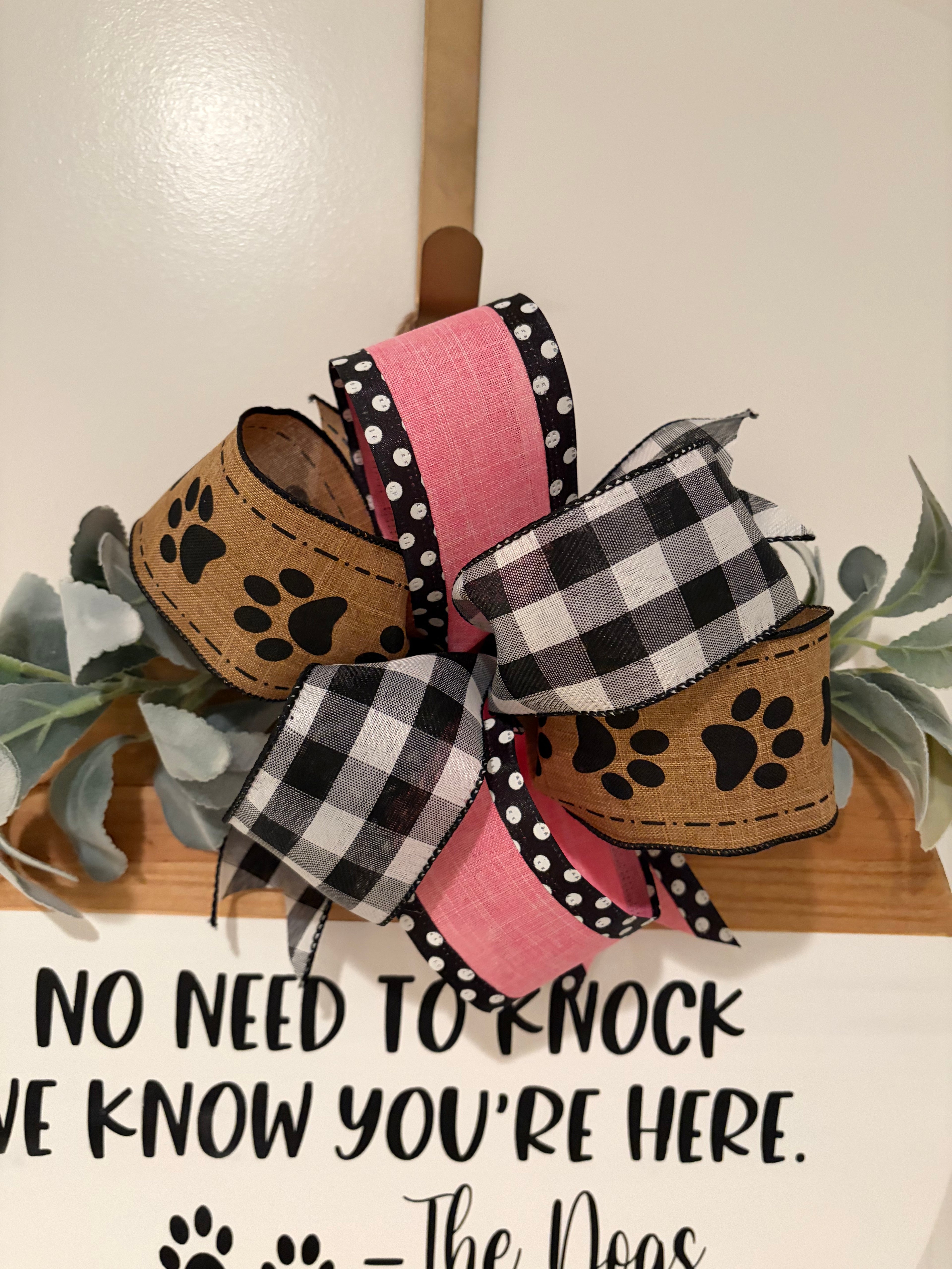 Door Hanger - No Need to Knock We Know You're Here