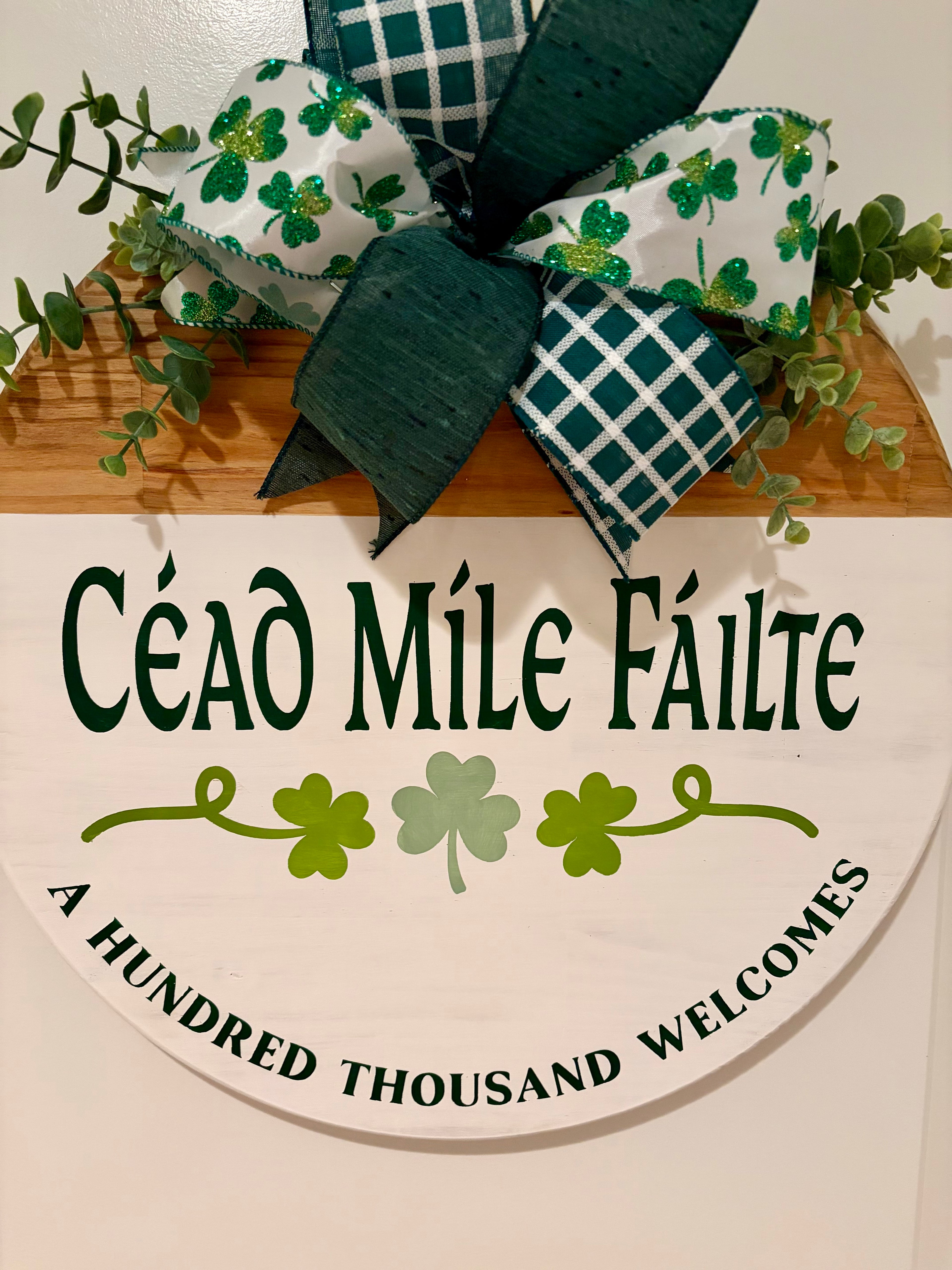 Door Hanger - Cead Mile Failte - A Hundred Thousand Welcomes