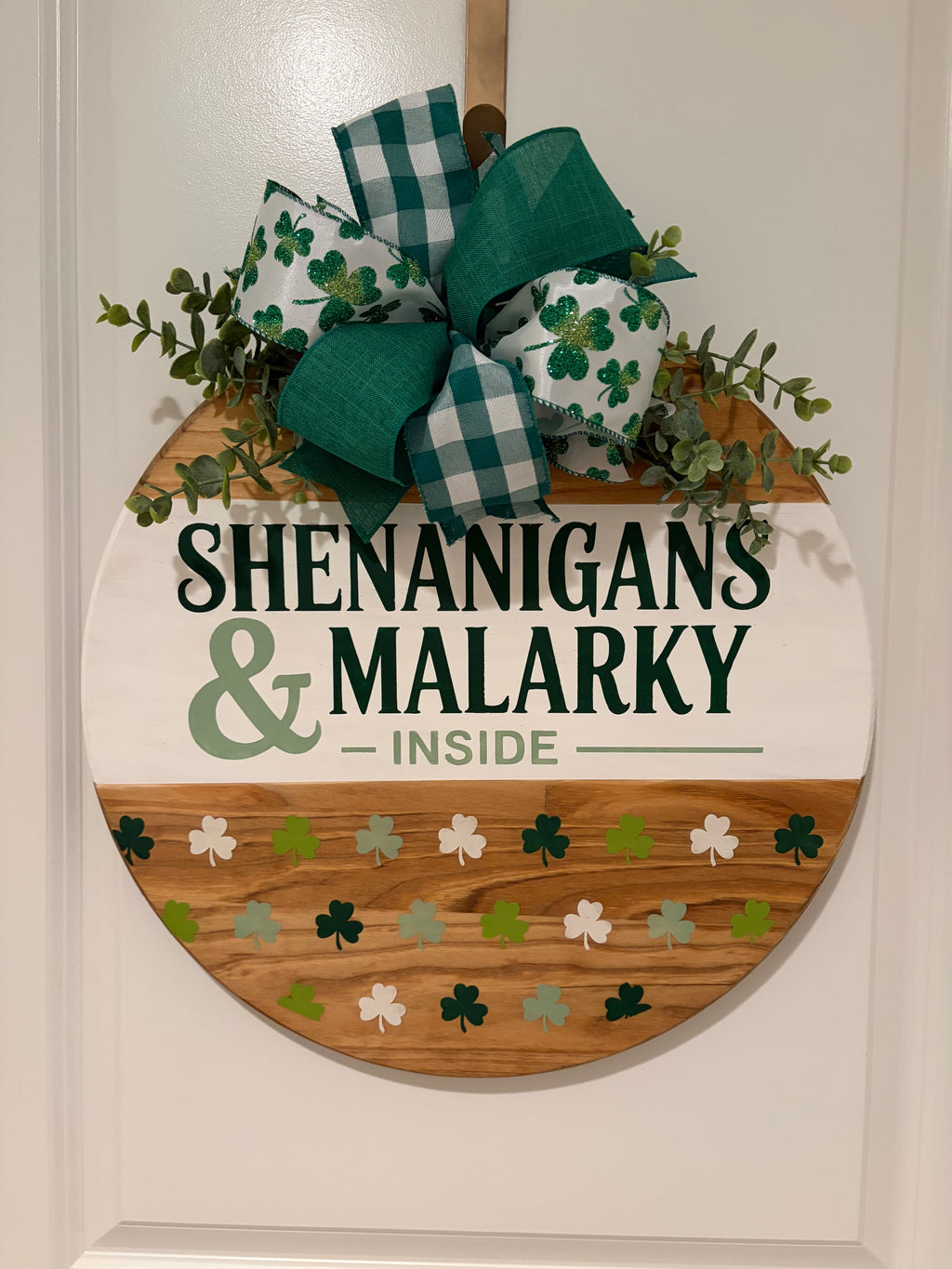 Door Hanger - Shenanigans and Malarky Inside