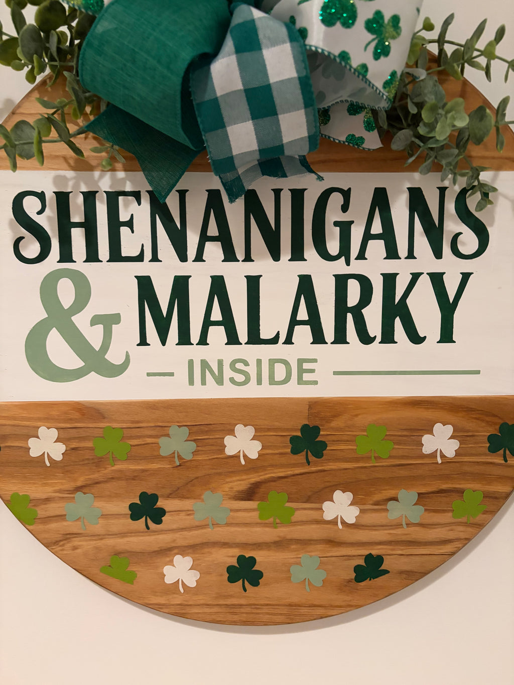 Door Hanger - Shenanigans and Malarky Inside
