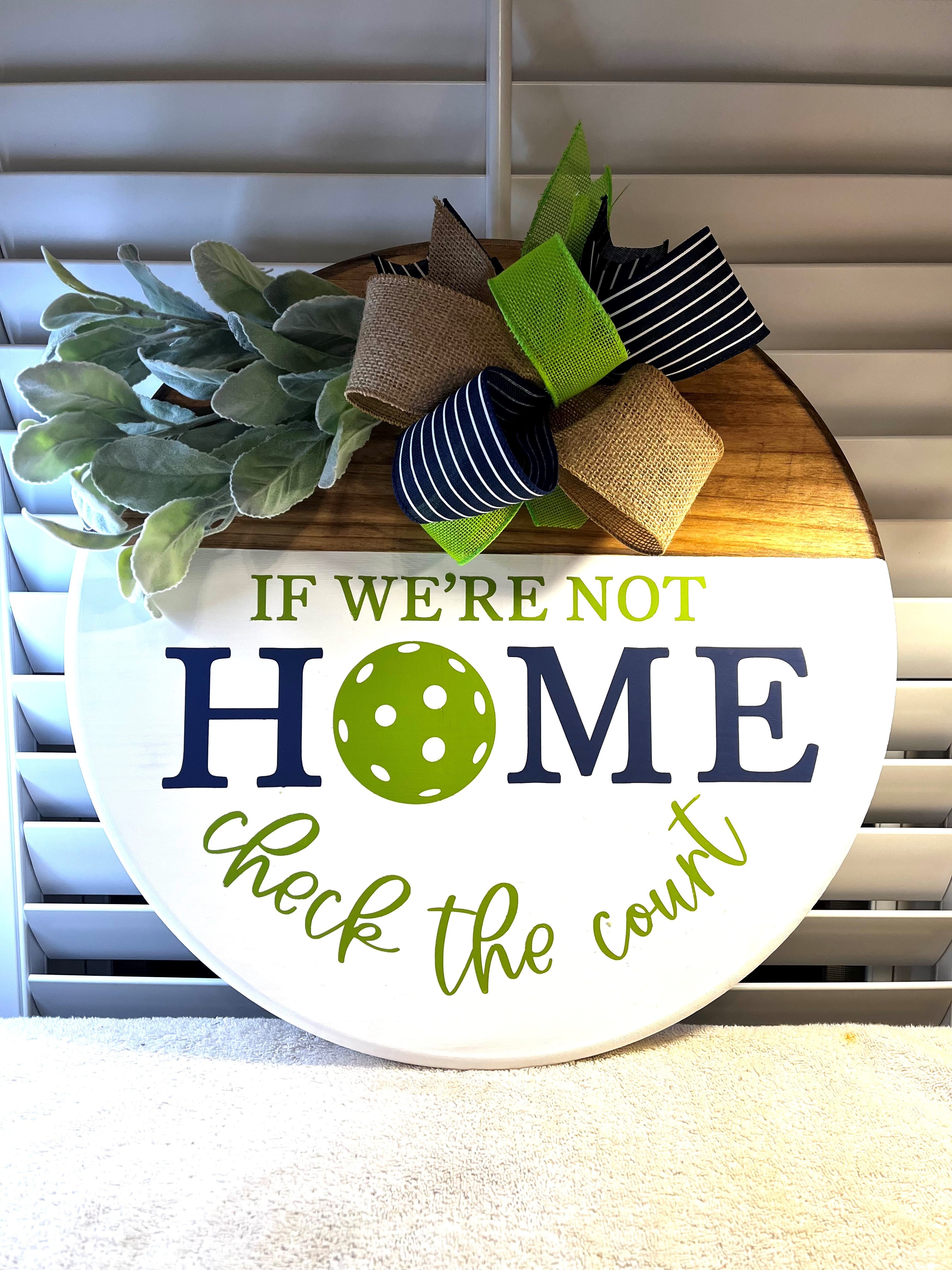 Door Hanger - If We're Not Home Check the Court